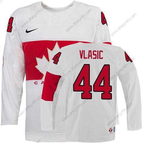 Nike 2014 Olympics Kanada #44 Marc-Edouard Vlasic Bílý dres – Pánské