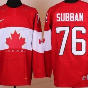 Nike 2014 Olympics Kanada #76 P.K. Subban Červené dres – Pánské