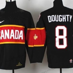 Nike 2014 Olympics Kanada #8 Drew Doughty Černá dres – Dětské