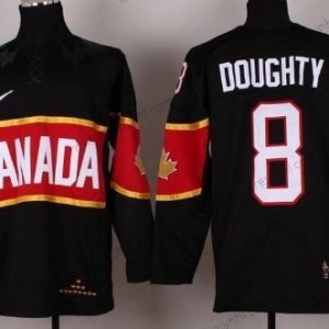 Nike 2014 Olympics Kanada #8 Drew Doughty Černá dres – Pánské