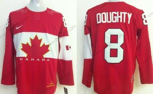 Nike 2014 Olympics Kanada #8 Drew Doughty Červené dres – Pánské