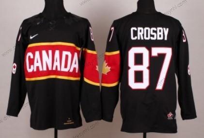 Nike 2014 Olympics Kanada #87 Sidney Crosby Černá dres – Dětské