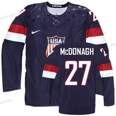 Nike 2014 Olympics USA #27 Ryan Mcdonagh Námořnictvo Modrý dres – Pánské