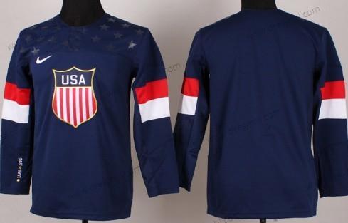 Nike 2014 Olympics USA Prázdný Námořnictvo Modrý dres – Dětské