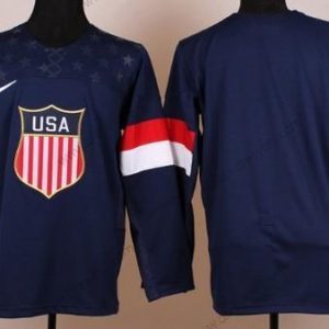 Nike 2014 Olympics USA Prázdný Námořnictvo Modrý dres – Pánské