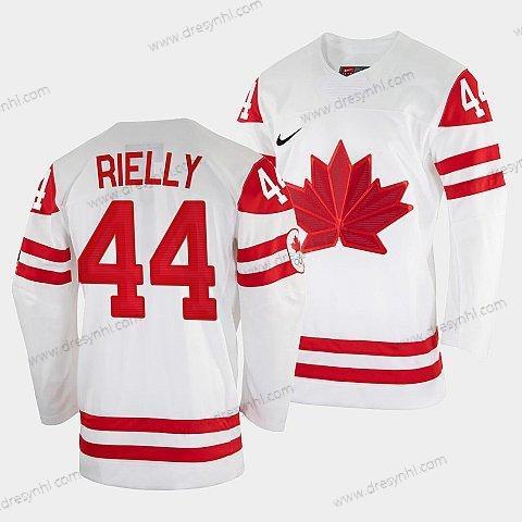 Nike Morgan Rielly Kanada Hokejový Bílý 2022 Beijing Zimní Olympic #44 Domácí dres dres – Pánské