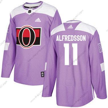 Ottawa Senators 11 Daniel Alfredsson Nachový Autentické Bojuje proti rakovině Sešitý NHL dres – Dětské