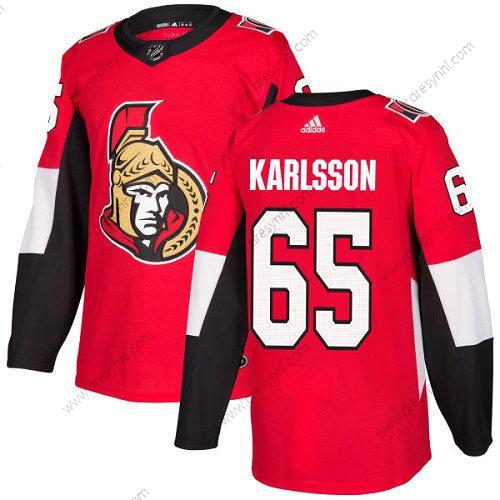 Ottawa Senators 65 Erik Karlsson Červené Domácí dres Autentické Sešitý NHL dres – Dětské