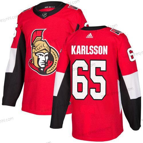 Ottawa Senators 65 Erik Karlsson Červené Domácí dres Autentické Sešitý NHL dres – Juniorské