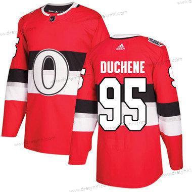 Ottawa Senators 95 Matt Duchene Červené Autentické 1917-2017 100th Klasický Sešitý NHL dres – Dětské