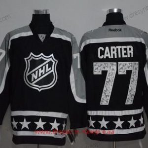 Pacific Division Los Angeles Kings #77 Jeff Carter Reebok Černá 2017 NHL All-Star Sešitý Hokejový dres – Pánské