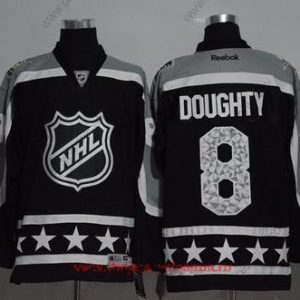 Pacific Division Los Angeles Kings #8 Drew Doughty Reebok Černá 2017 NHL All-Star Sešitý Hokejový dres – Pánské