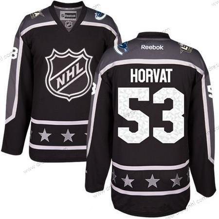 Pacific Division Vancouver Canucks #53 Bo Horvat Reebok Černá 2017 NHL All-Star Sešitý Hokejový dres – Pánské