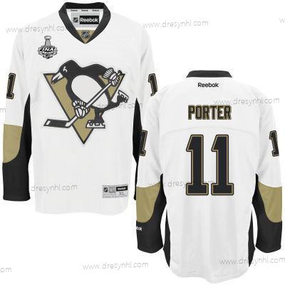 Pánské Pittsburgh Penguins #11 Kevin Porter Bílý Hostující dres 2017 Stanley Cup NHL Finals Patch dres – Juniorské