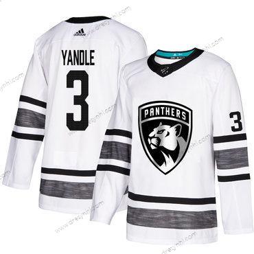 Panthers #3 Keith Yandle Bílý Autentické 2019 All-Star Sešitý Hokejový dres – Pánské