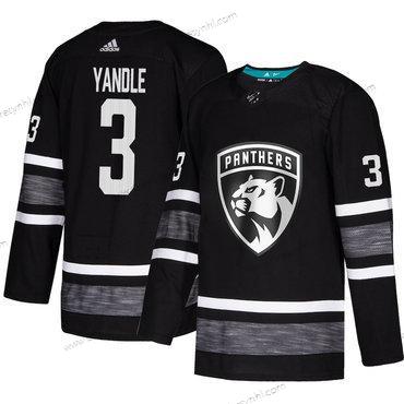 Panthers #3 Keith Yandle Černá Autentické 2019 All-Star Sešitý Hokejový dres – Pánské