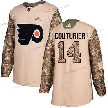 Philadelphia Flyers #14 Sean Couturier Camo Autentické 2017 Veterans Day Sešitý NHL dres – Juniorské