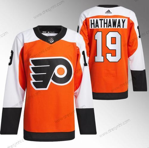 Philadelphia Flyers #19 Garnet Hathaway 2023-24 Oranžová Sešitý dres – Pánské