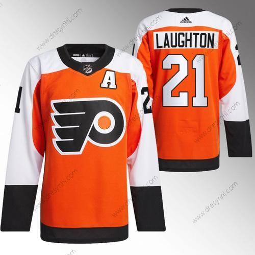 Philadelphia Flyers #21 Scott Laughton 2023-24 Oranžová Sešitý dres – Pánské