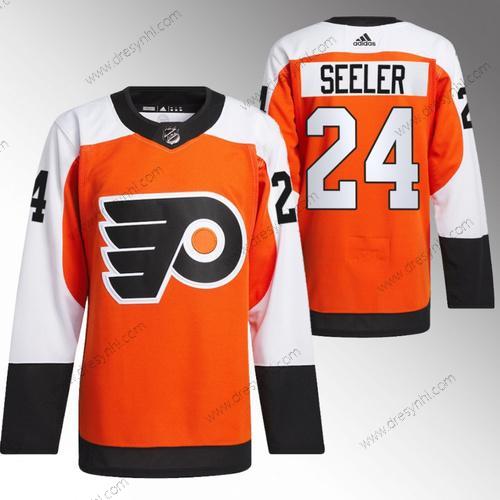 Philadelphia Flyers #24 Nick Seeler 2023-24 Oranžová Sešitý dres – Pánské