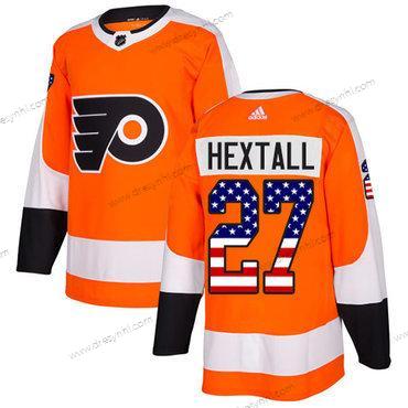 Philadelphia Flyers #27 Ron Hextall Oranžová Domácí dres Autentické USA Flag Sešitý NHL dres – Juniorské