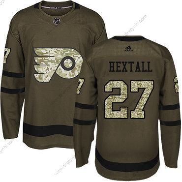 Philadelphia Flyers #27 Ron Hextall Zelená Salute to Service Sešitý NHL dres – Juniorské