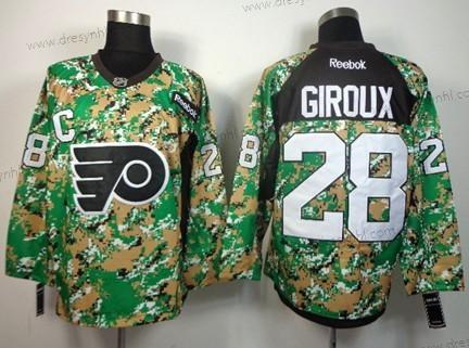 Philadelphia Flyers #28 Claude Giroux 2014 Camo dres – Pánské