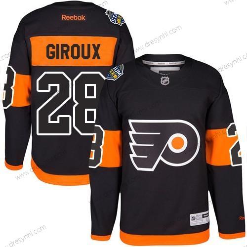 Philadelphia Flyers #28 Claude Giroux Černá 2017 Stadium Series Sešitý NHL dres – Juniorské