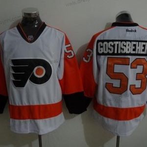 Philadelphia Flyers #53 Shayne Gostisbehere Philadelphia Flyers Reebok Premier Bílý Hostující dres dres – Pánské