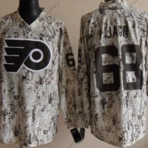 Philadelphia Flyers #68 Jaromir Jagr Bílý Camo dres – Pánské