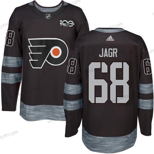 Philadelphia Flyers #68 Jaromir Jagr Černá 1917-2017 100th Výročí Sešitý NHL dres – Pánské