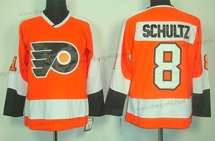 Philadelphia Flyers #8 Dave Schultz Oranžová Retro CCM dres – Pánské