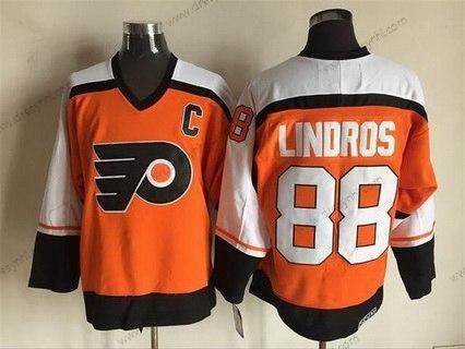 Philadelphia Flyers #88 Eric Lindros 1997-98 Oranžová CCM Vintage dres – Pánské