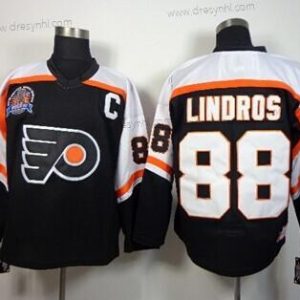 Philadelphia Flyers #88 Eric Lindros Stanley Cup Černá Retro CCM dres – Pánské