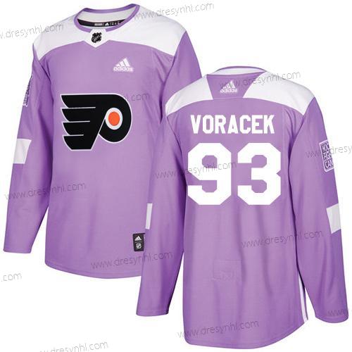 Philadelphia Flyers #93 Jakub Voracek Nachový Autentické Bojuje proti rakovině Sešitý NHL dres – Juniorské