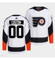 Philadelphia Flyers Personalizované Bílý 2022 Obrácený Retro Sešitý dres – Pánské