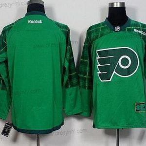 Philadelphia Flyers Prázdný Zelená 2016 St. Patrick’S Day Hokejový dres – Pánské