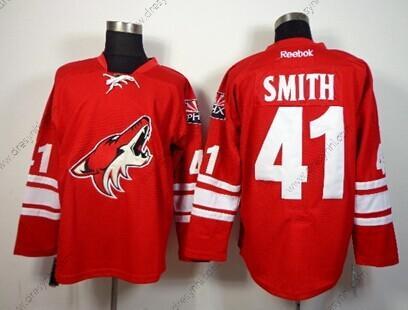 Phoenix Coyotes #41 Mike Smith Červené dres – Pánské