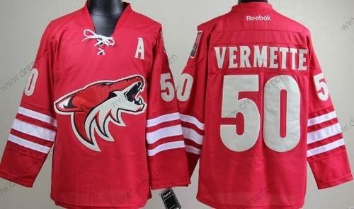 Phoenix Coyotes #50 Antoine Vermette Červené dres – Pánské