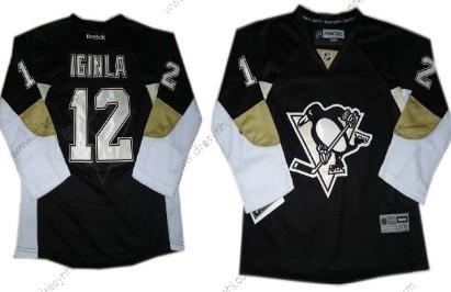 Pittsburgh Penguins #12 Jarome Iginla Černá dres – Dětské