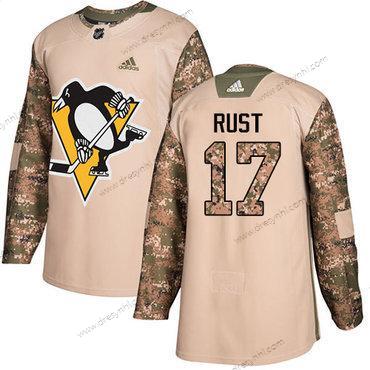 Pittsburgh Penguins #17 Bryan Rust Camo Autentické 2017 Veterans Day Sešitý NHL dres – Juniorské