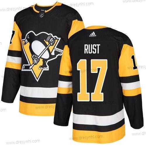 Pittsburgh Penguins #17 Bryan Rust Černá Domácí dres Autentické Sešitý NHL dres – Juniorské