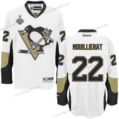 Pittsburgh Penguins #22 Kael Mouillierat Bílý Road 2017 Stanley Cup NHL Finals Patch dres – Pánské