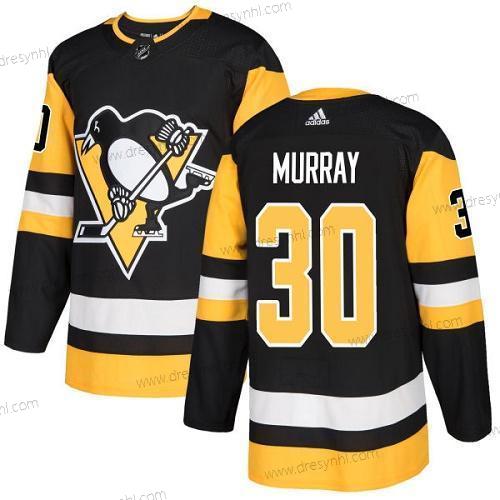 Pittsburgh Penguins #30 Matt Murray Černá Domácí dres Autentické Sešitý NHL dres – Juniorské