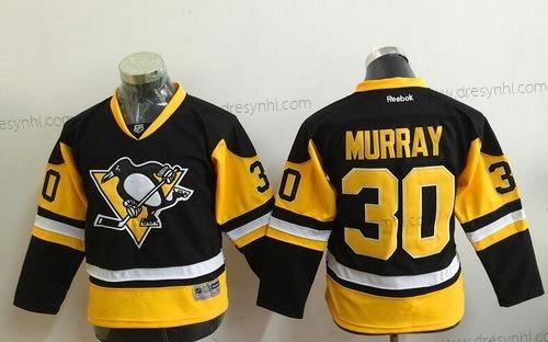 Pittsburgh Penguins #30 Matt Murray Černá Třetí dres Reebok Hokejový dres – Juniorské