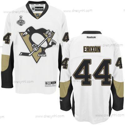 Pittsburgh Penguins #44 Tim Erixon Bílý Road 2017 Stanley Cup NHL Finals Patch dres – Pánské