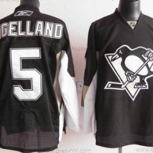 Pittsburgh Penguins #5 Deryk Engelland Černá dres – Pánské