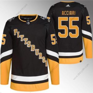 Pittsburgh Penguins #55 Noel Acciari Černá 2021-22 Náhradní Primegreen Sešitý dres – Pánské