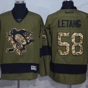 Pittsburgh Penguins #58 Kris Letang Černá Třetí dres Reebok Hokejový dres – Pánské