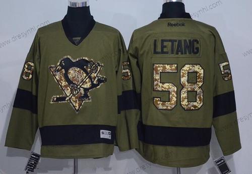 Pittsburgh Penguins #58 Kris Letang Černá Třetí dres Reebok Hokejový dres – Pánské